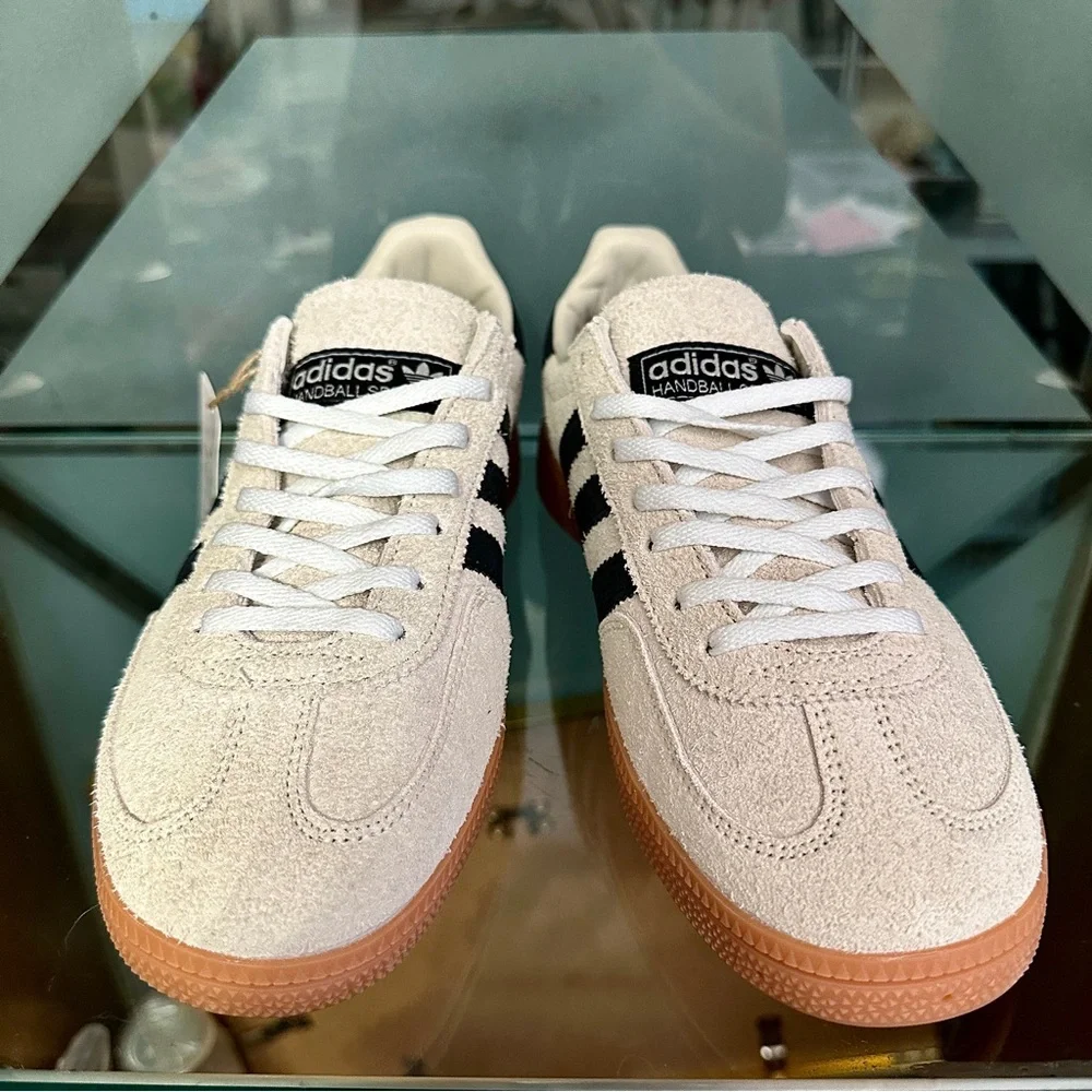 adidas Spezial Sneakers in Off-White, Black & Gum - Picture 3 of 4
